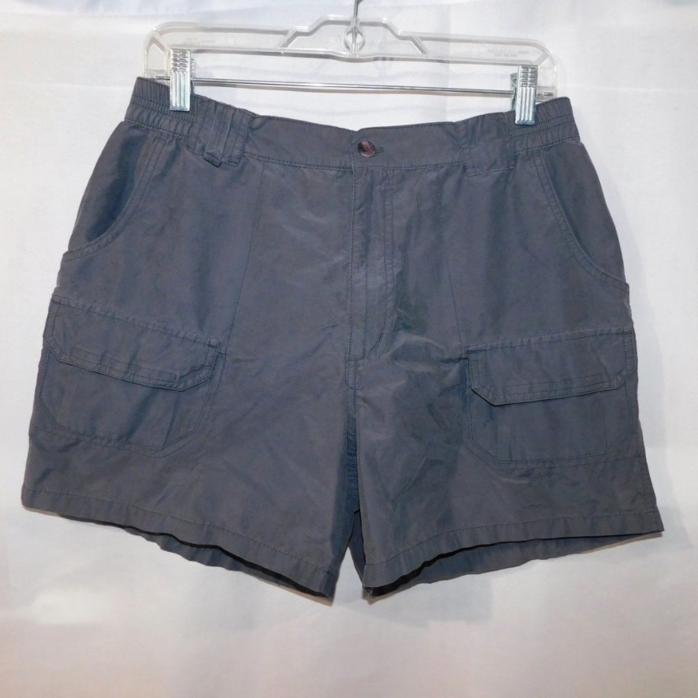 Columbia Grey Outdoor Hiking Shorts 4.5" inseam Moisture wicking Womens 12